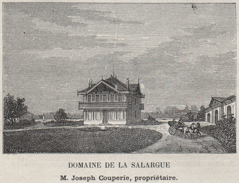 BRANNE. MOULON, SAINT-GERMAIN-DU-PUCH. Domaine de la Salargue. SMALL 1908